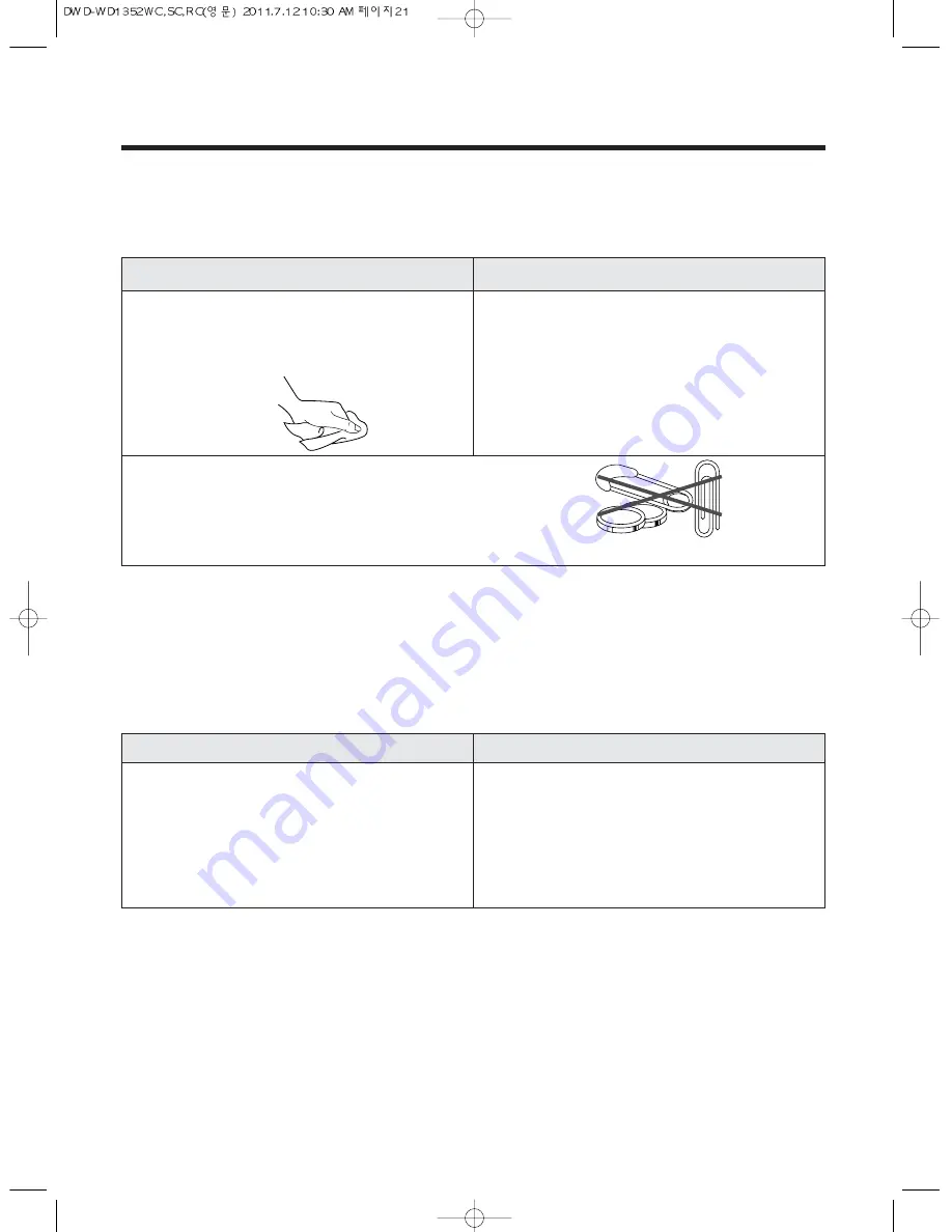 Daewoo DWD-WD1352WC Owner'S Manual Download Page 21