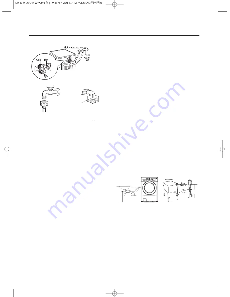 Daewoo DWD-WD3011WW Скачать руководство пользователя страница 5