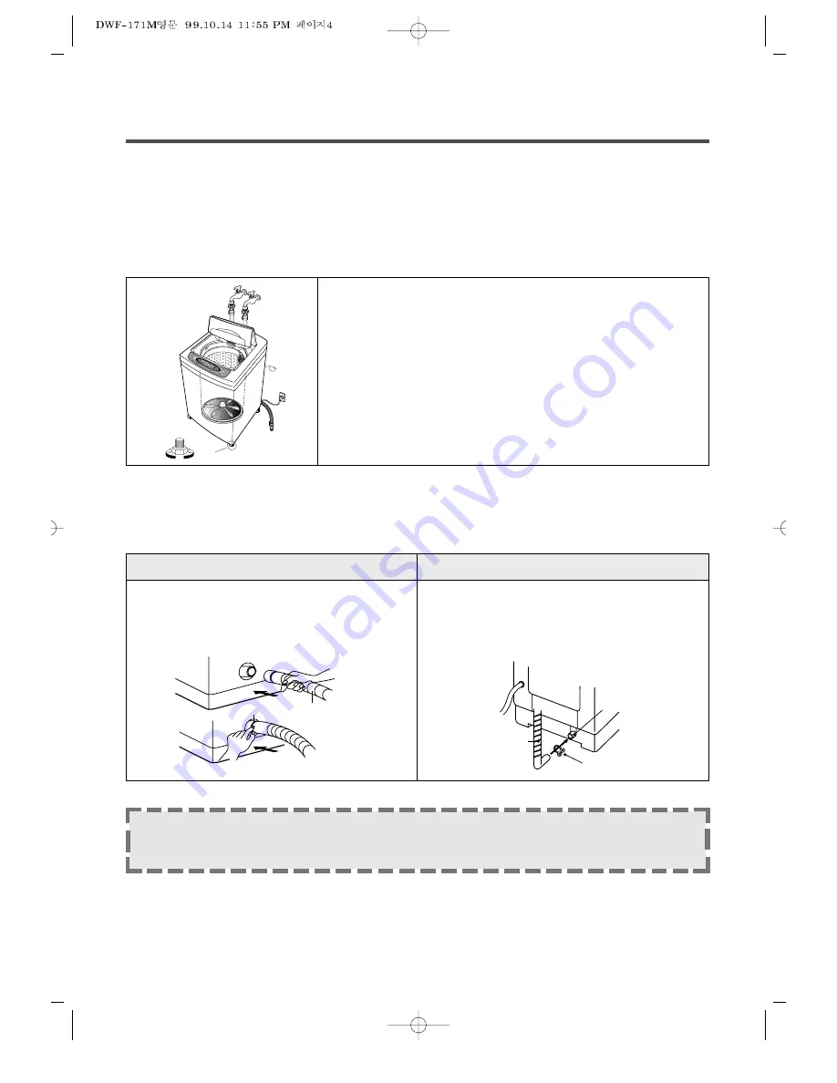 Daewoo DWF-161M Instruction Manual Download Page 4