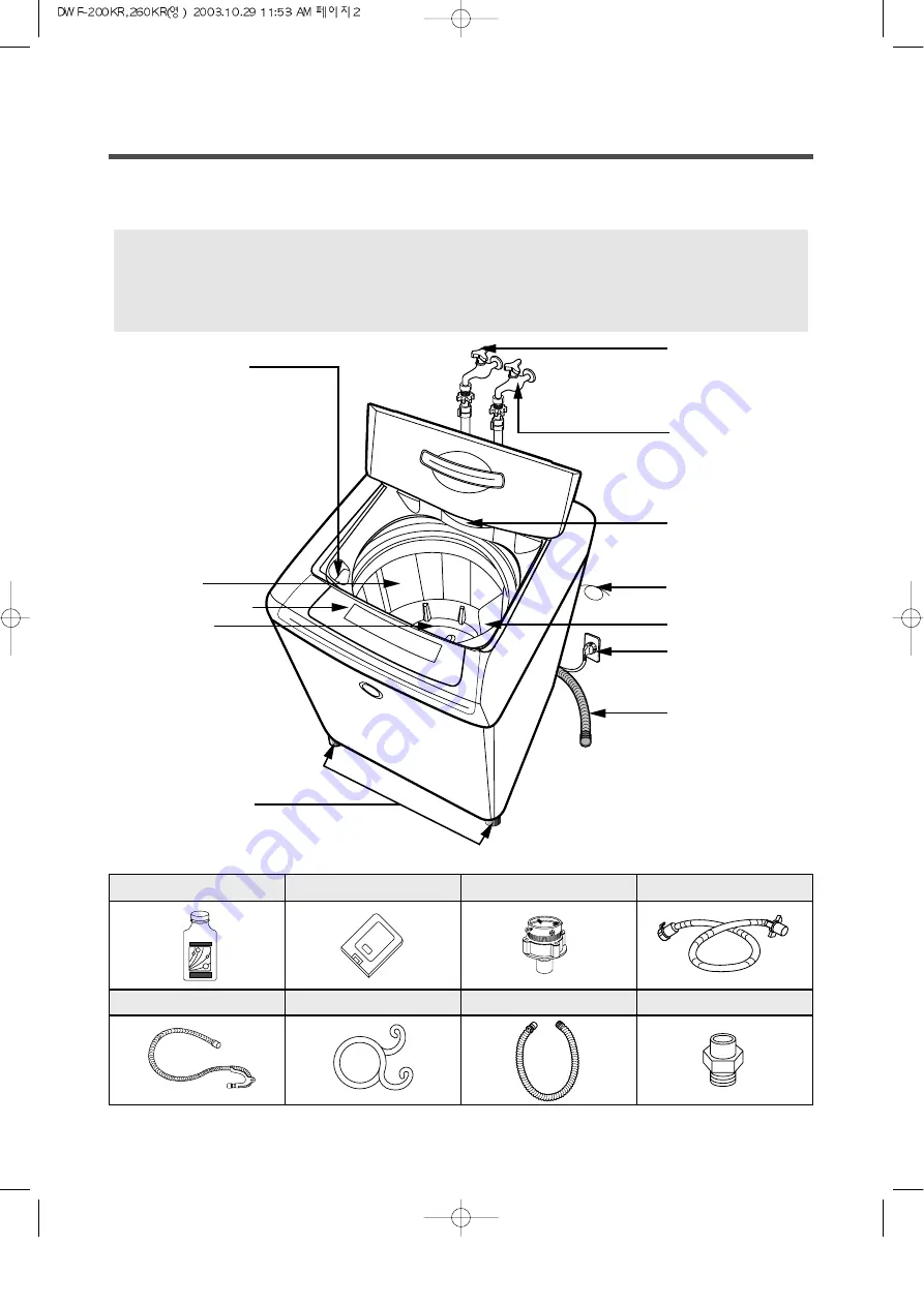 Daewoo DWF-200 KR Скачать руководство пользователя страница 2