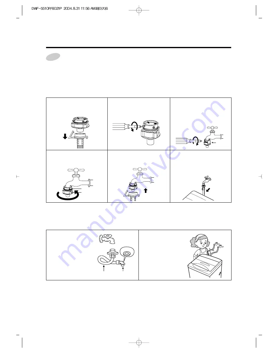 Daewoo DWF-5510P Instruction Manual Download Page 6