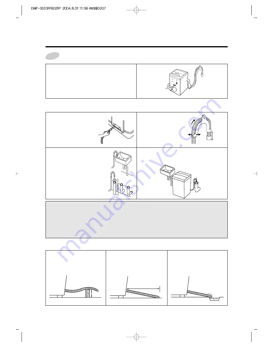 Daewoo DWF-5510P Instruction Manual Download Page 7