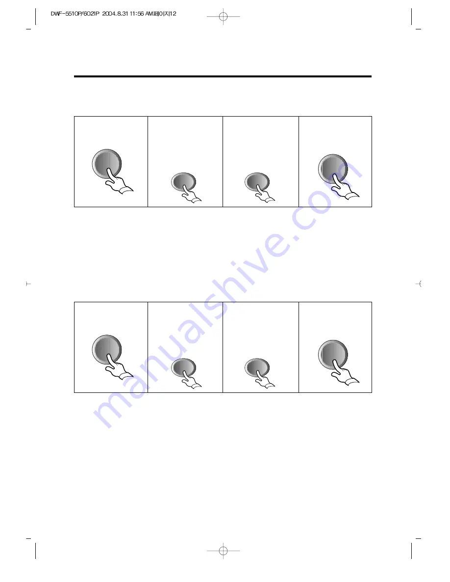 Daewoo DWF-5510P Instruction Manual Download Page 12