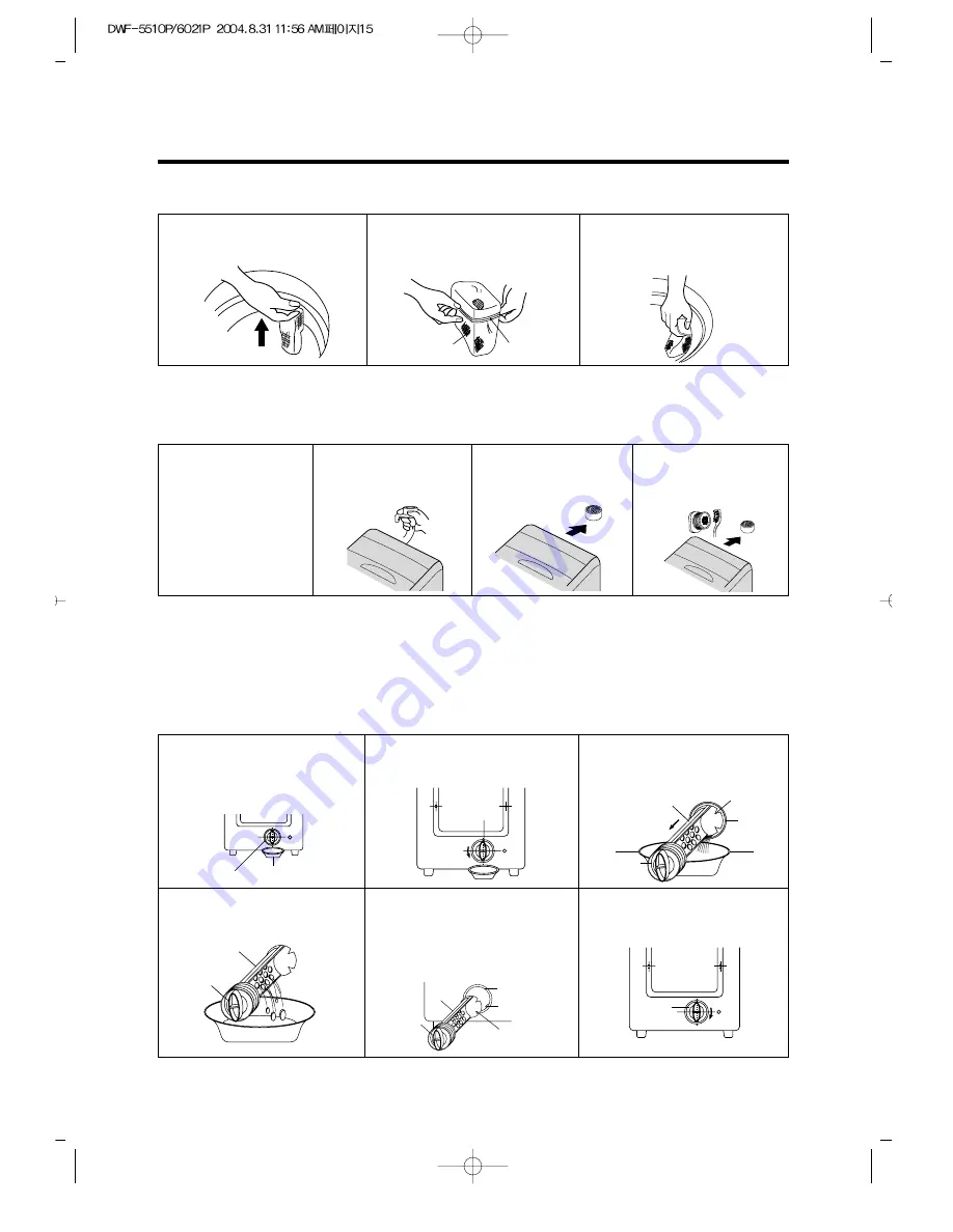 Daewoo DWF-5510P Instruction Manual Download Page 15