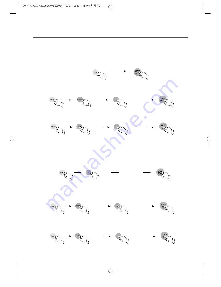 Daewoo DWF-820W Instruction Manual Download Page 9