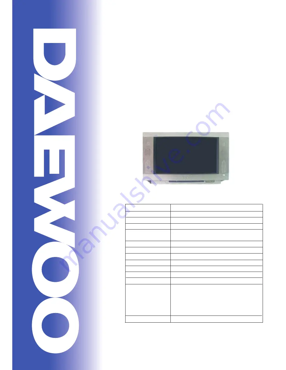 Daewoo DWP-28W2ZLF Service Manual Download Page 1