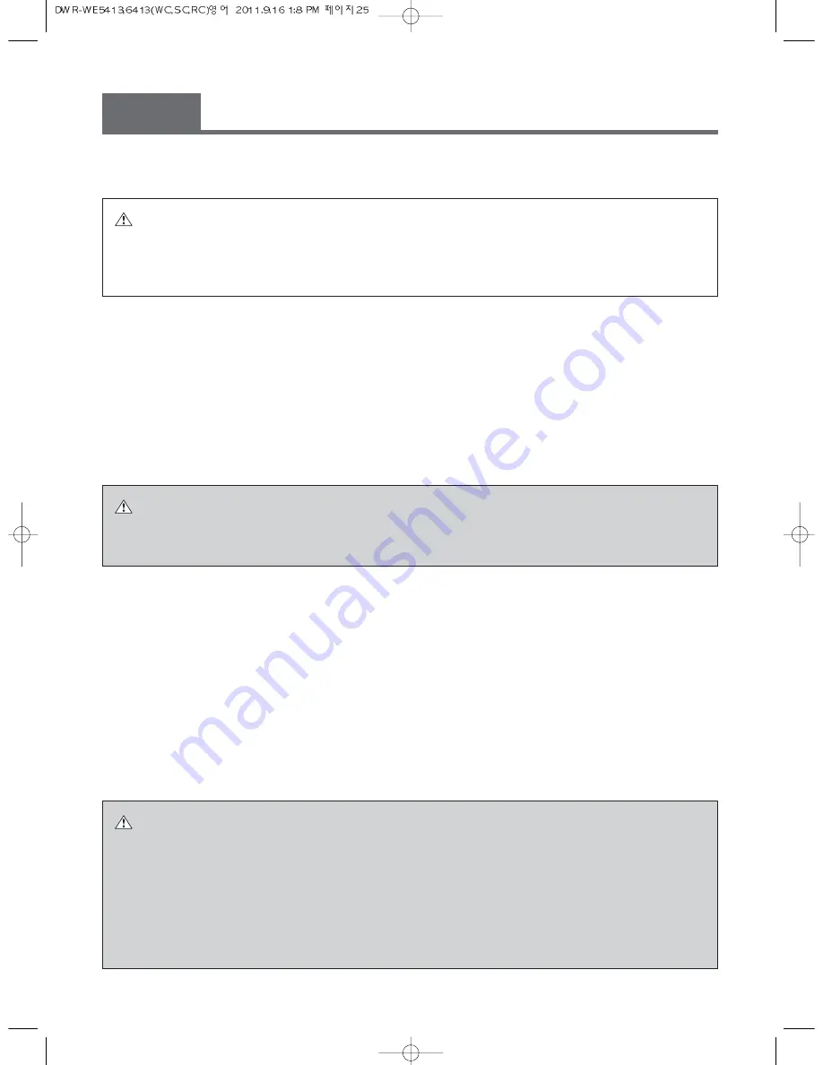 Daewoo DWR-WE5413WC Owner'S Manual Download Page 25