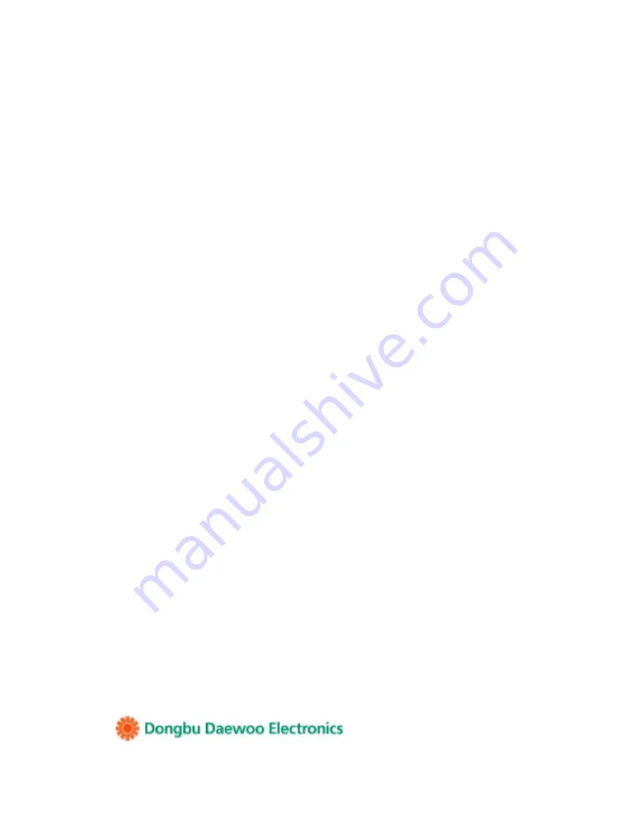 Daewoo KCH-631S01 Service Manual Download Page 1