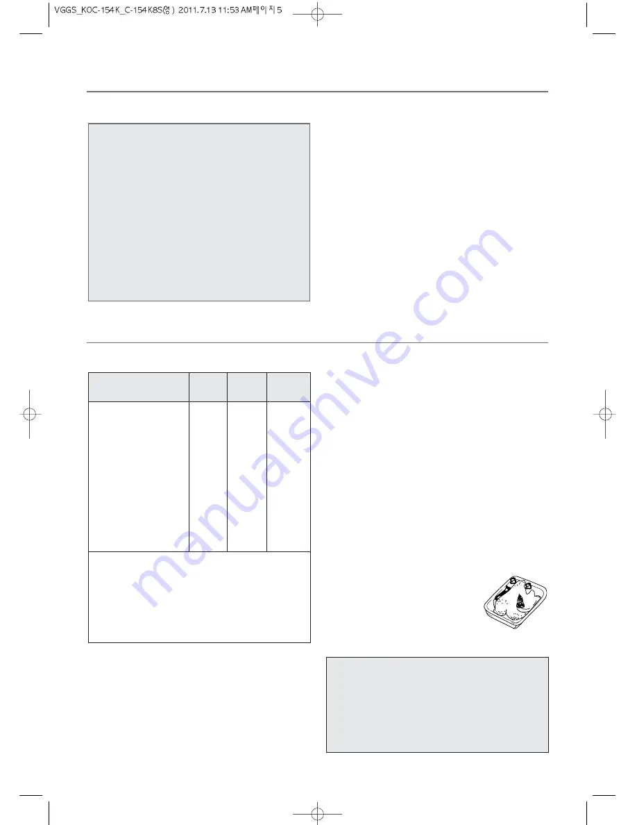 Daewoo KOC-154K8S Owner'S Manual Download Page 7