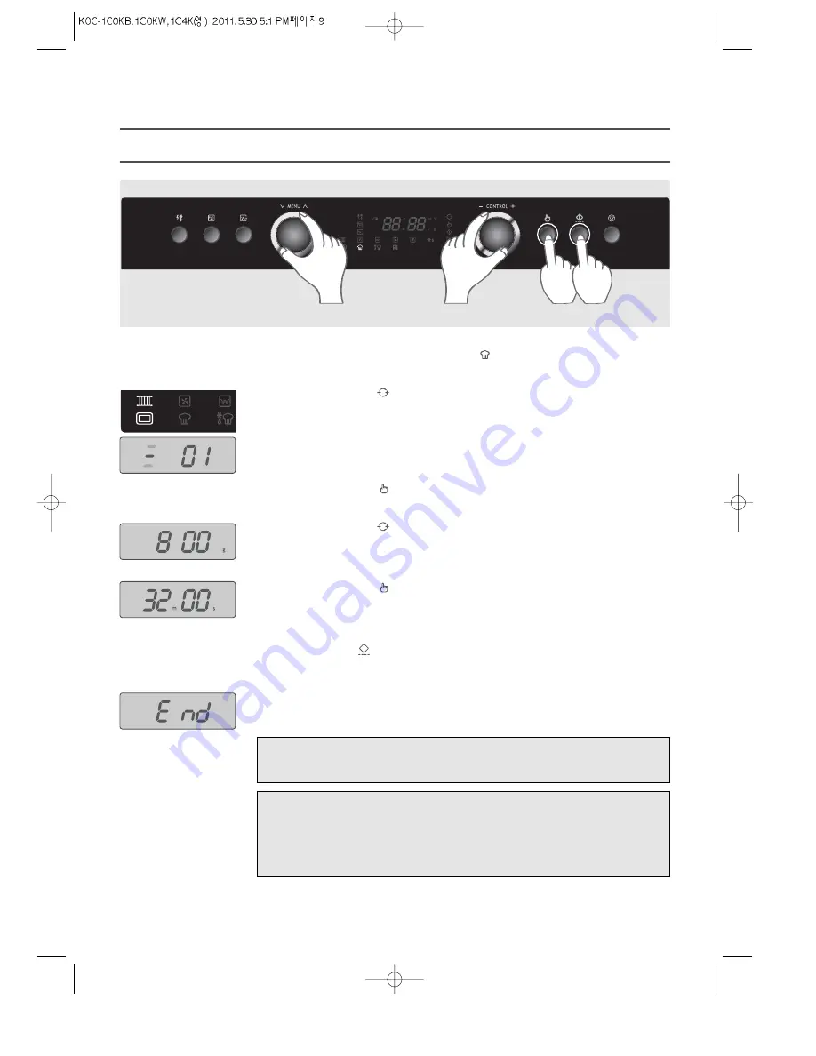 Daewoo KOC-1C0KB Owner'S Manual Download Page 11