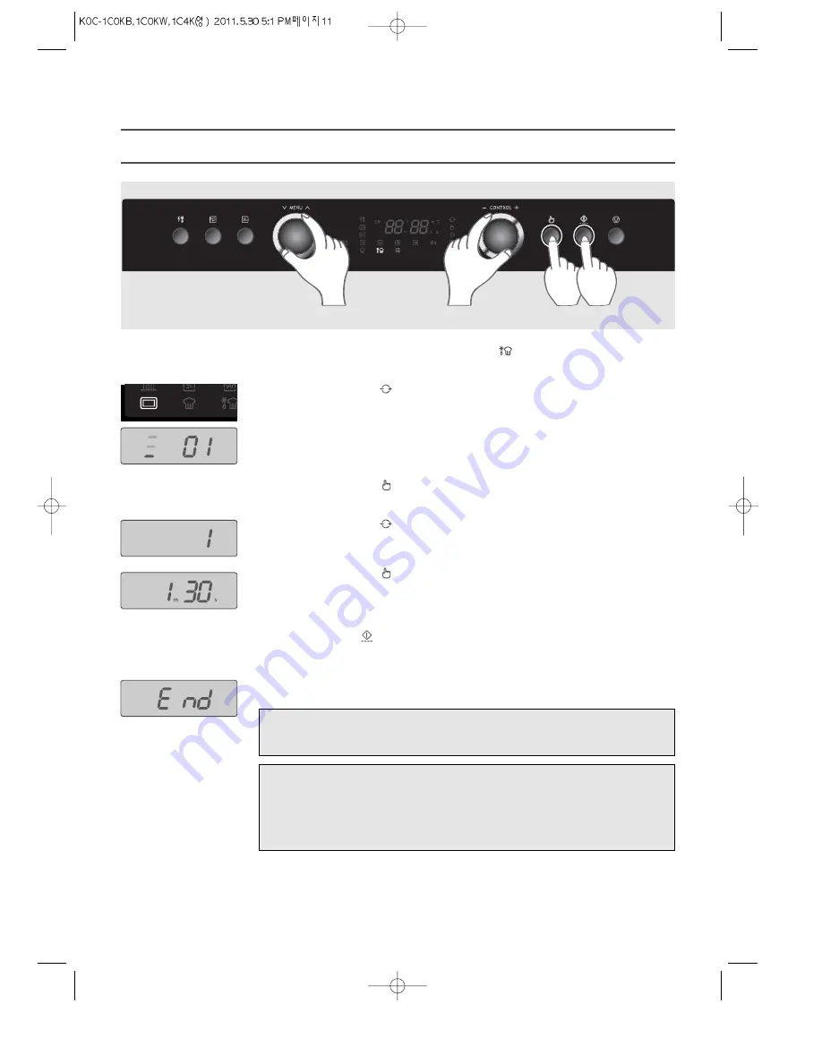 Daewoo KOC-1C0KB Owner'S Manual Download Page 13