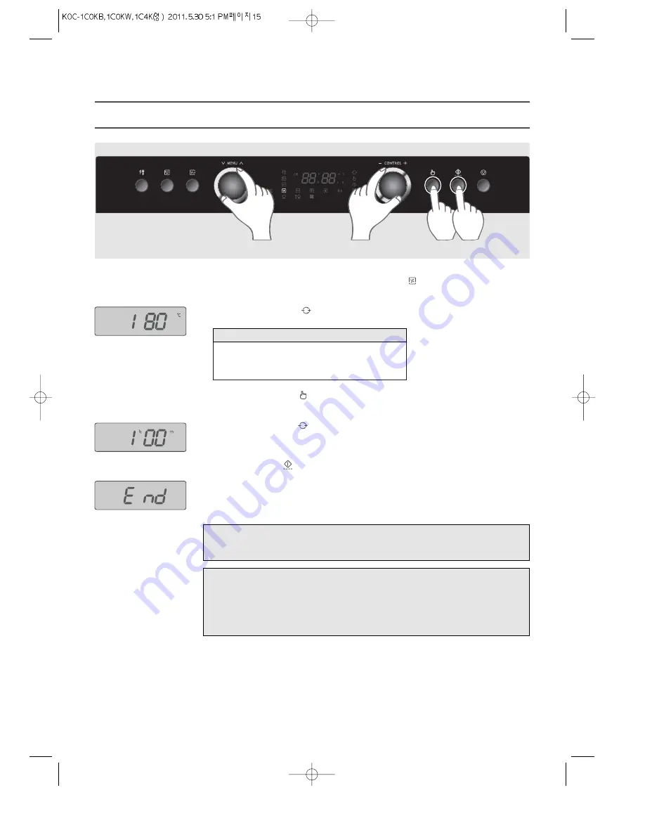 Daewoo KOC-1C0KB Owner'S Manual Download Page 17