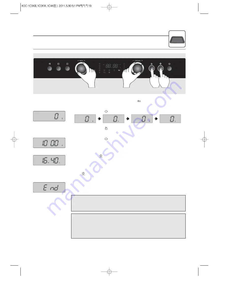 Daewoo KOC-1C0KB Owner'S Manual Download Page 21