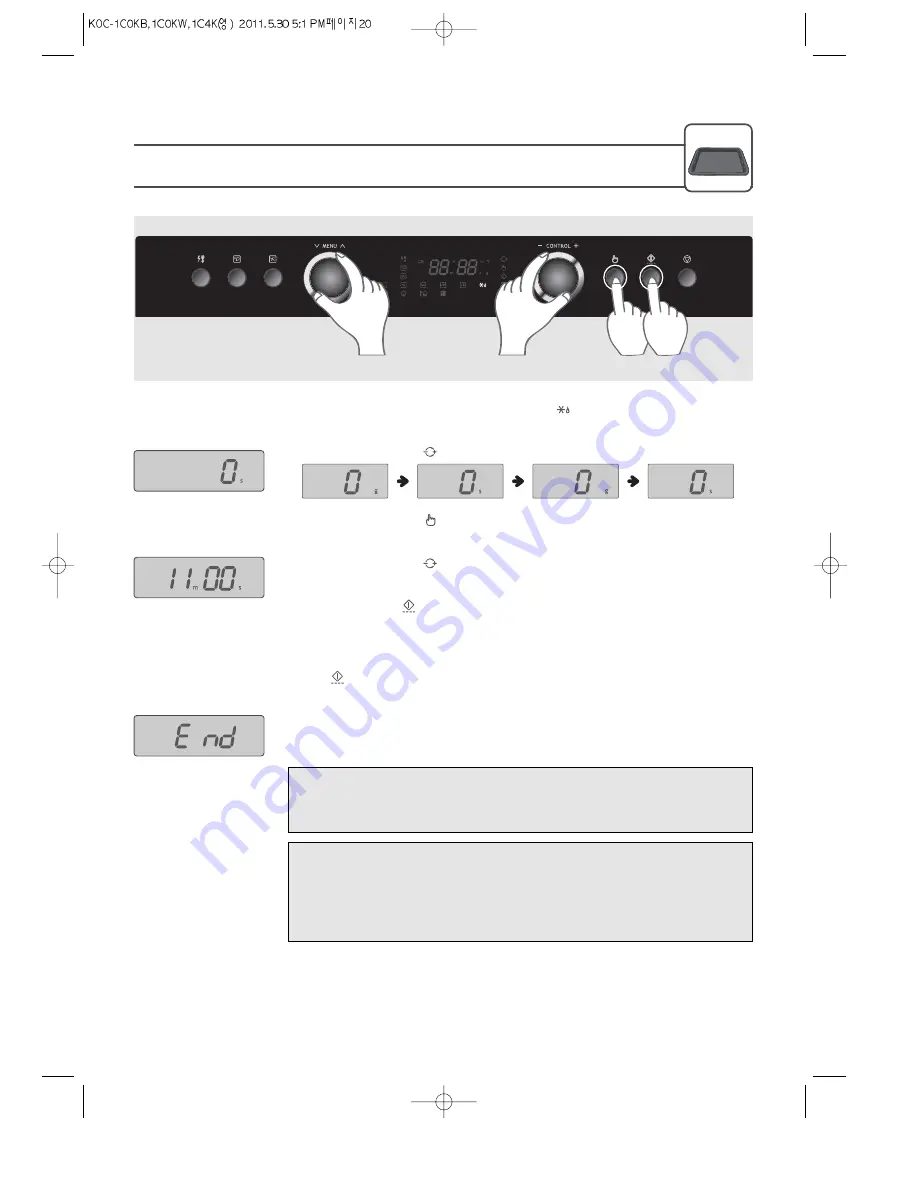 Daewoo KOC-1C0KB Owner'S Manual Download Page 22