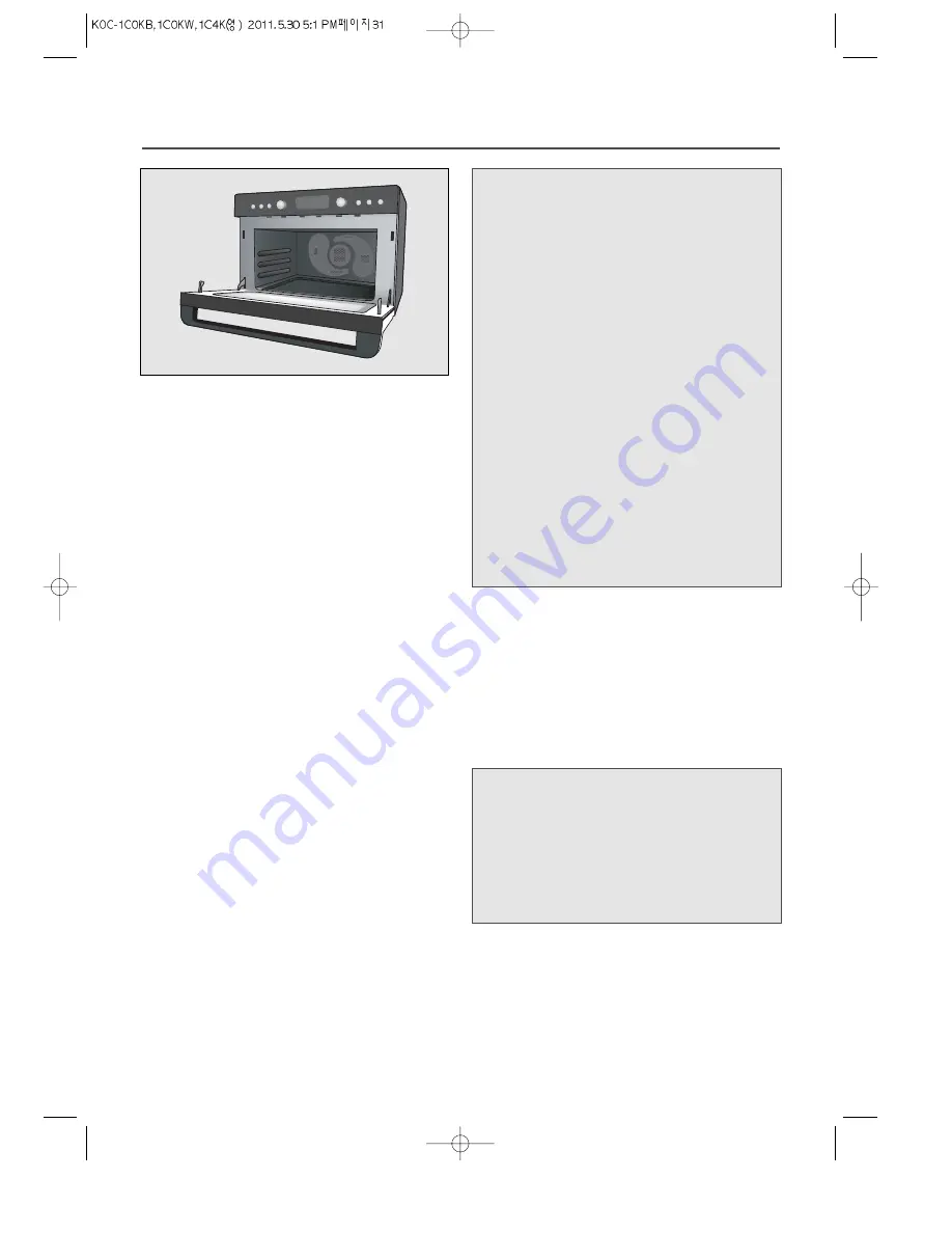 Daewoo KOC-1C0KB Owner'S Manual Download Page 33