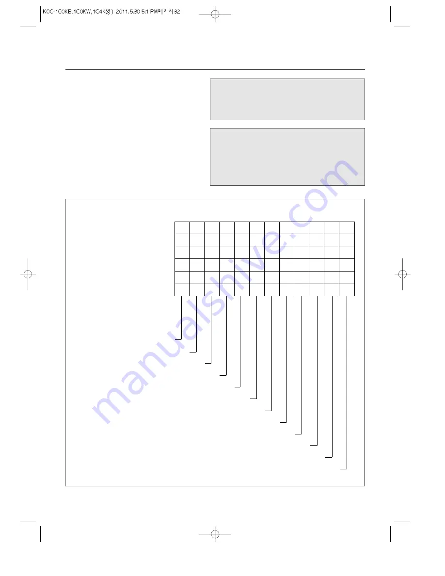 Daewoo KOC-1C0KB Owner'S Manual Download Page 34