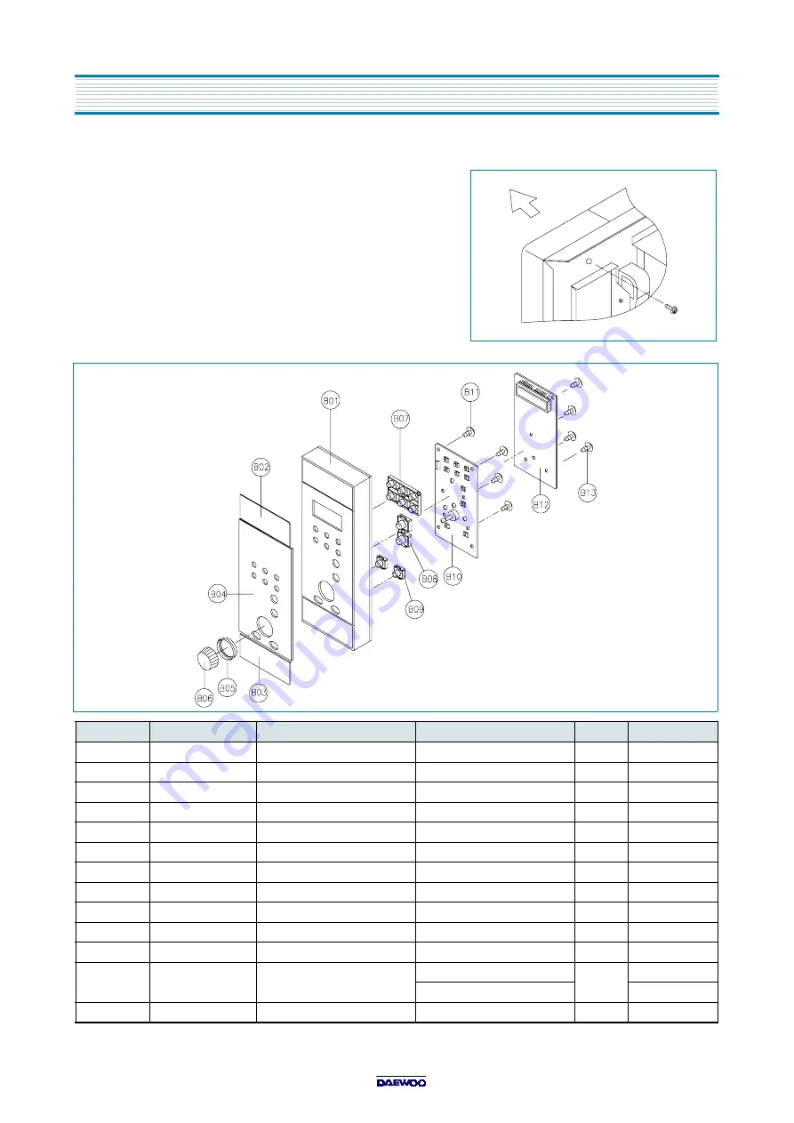 Daewoo KOC-984T Service Manual Download Page 12