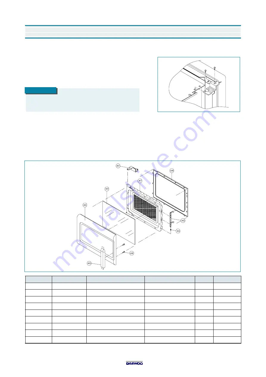 Daewoo KOC-984T Service Manual Download Page 13