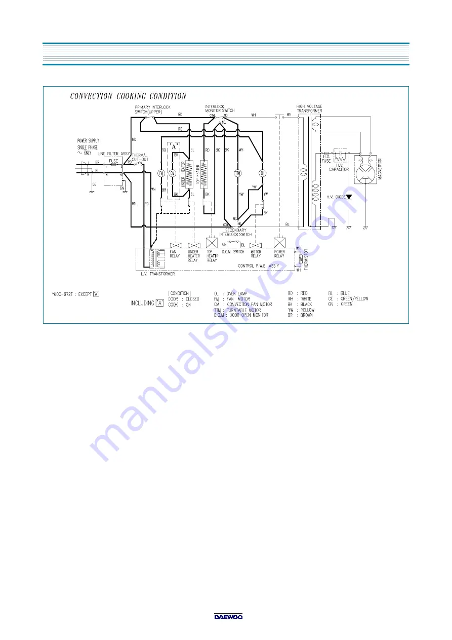 Daewoo KOC-984T Service Manual Download Page 26