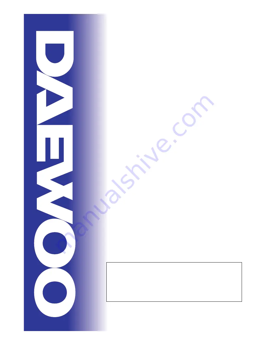 Daewoo KOG-37050P Service Manual Download Page 1