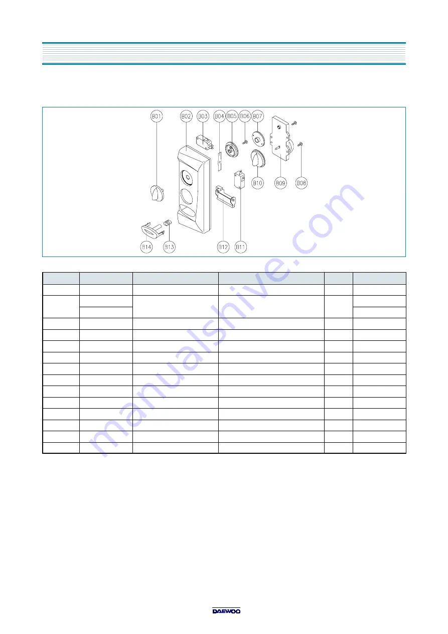 Daewoo KOG-37050S Service Manual Download Page 13