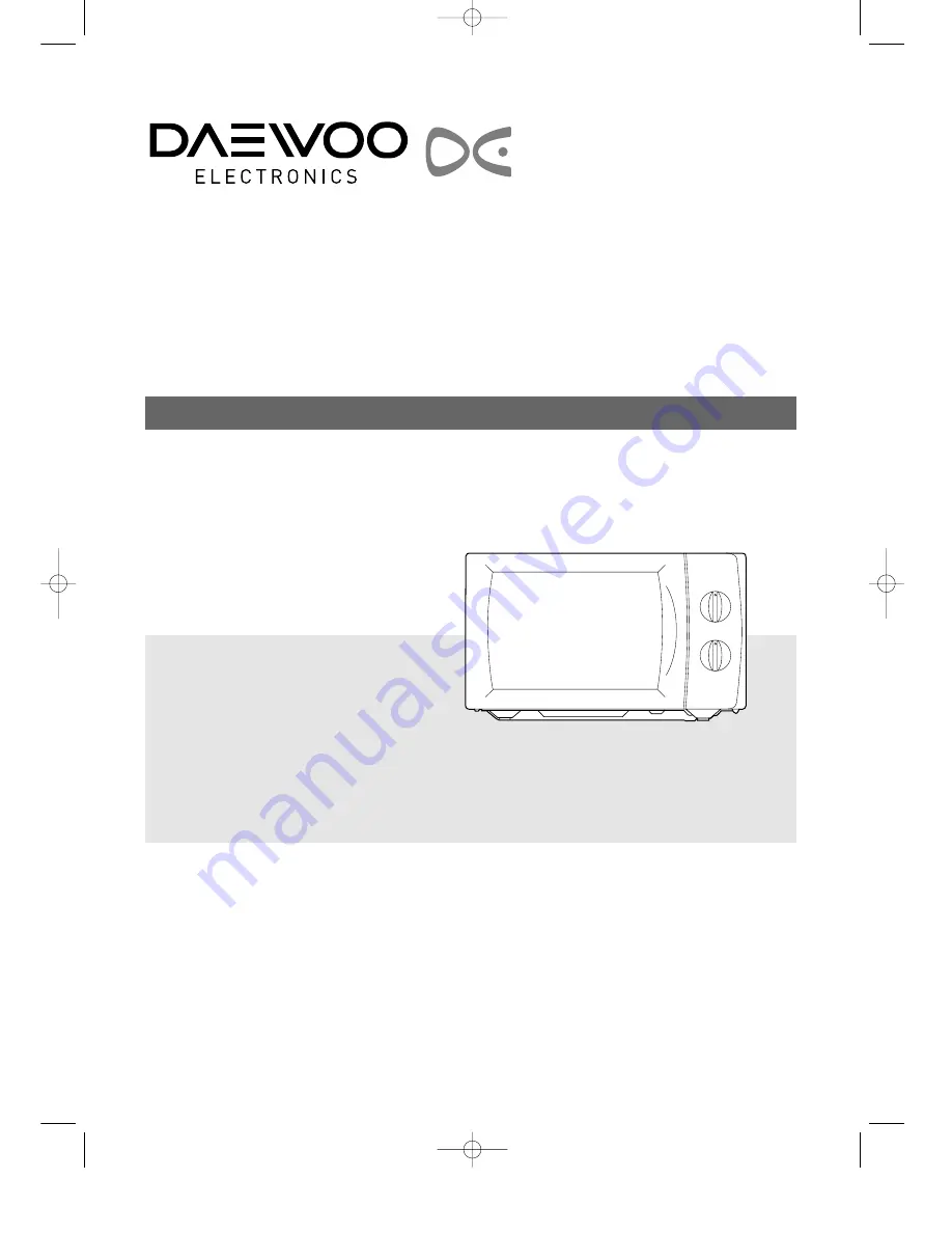 Daewoo KOG-37250S Operating Instructions Manual Download Page 1