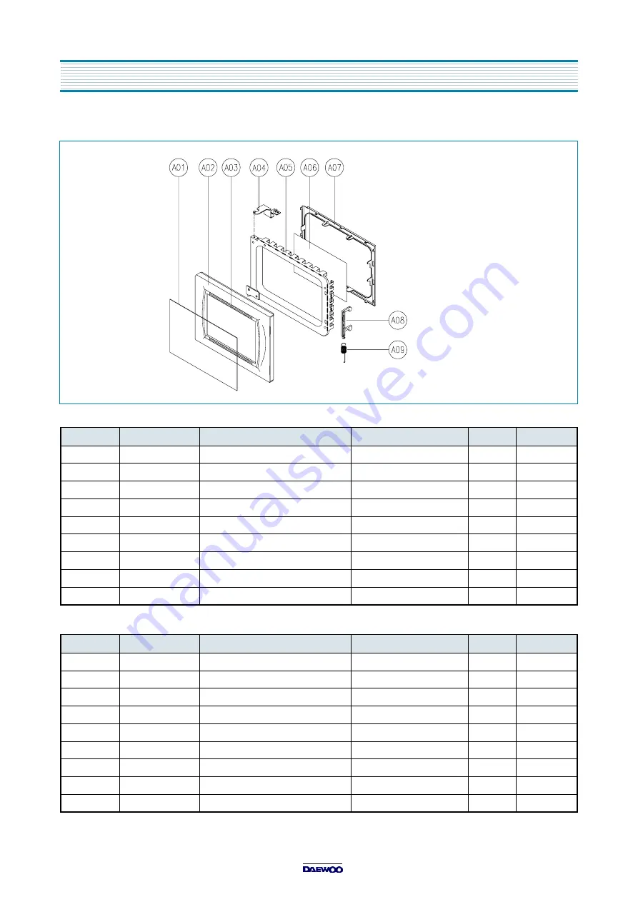 Daewoo KOG-372G0S Service Manual Download Page 13