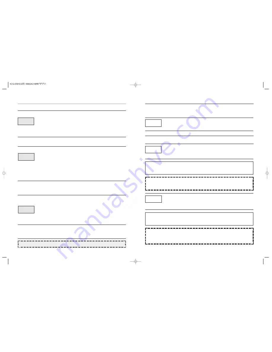 Daewoo KOG-37BH Operating Instructions Manual Download Page 8