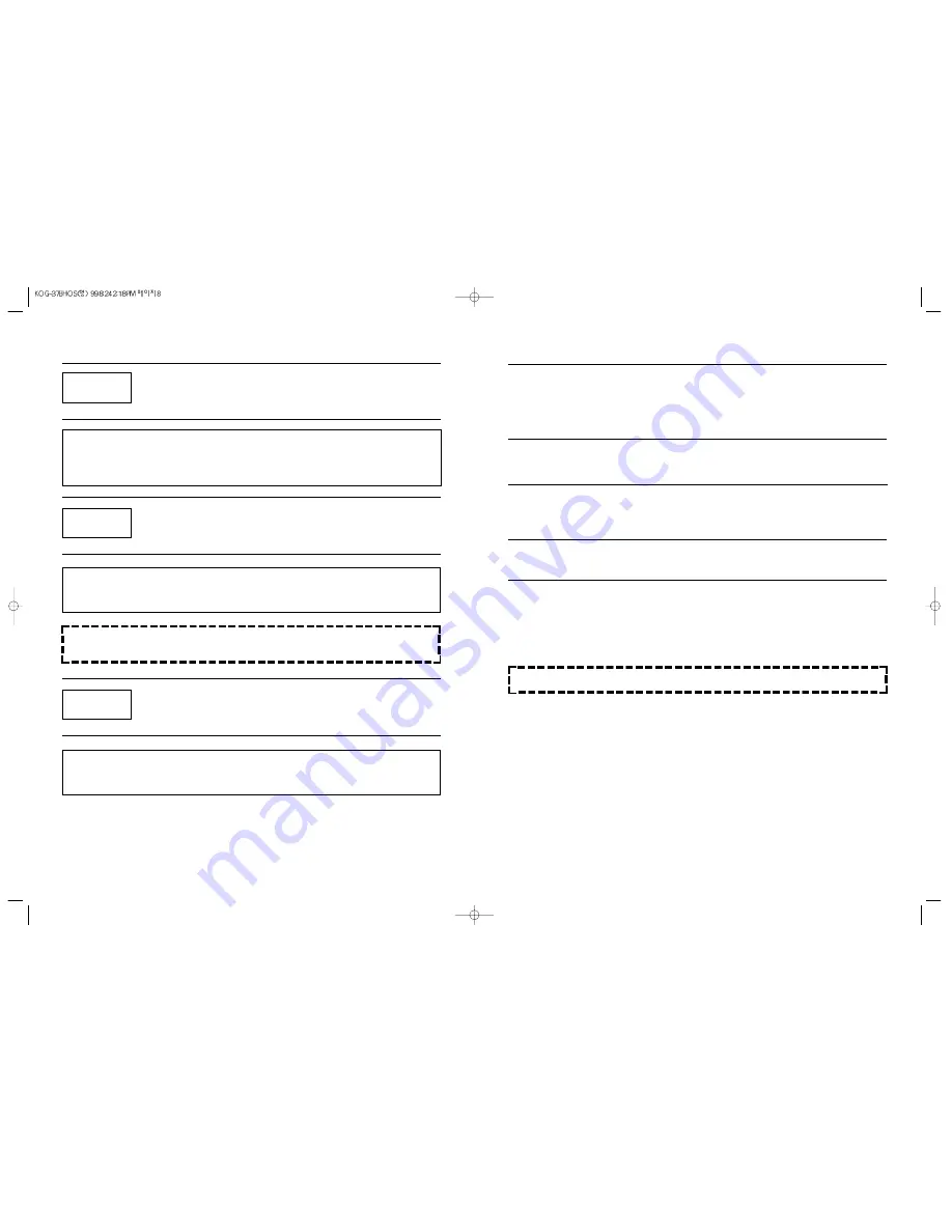 Daewoo KOG-37BH Operating Instructions Manual Download Page 9