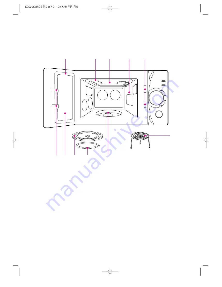 Daewoo KOG-393R Operating Instructions Manual Download Page 6