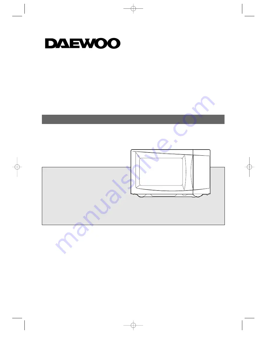 Daewoo KOG-6C2B5S Operating Instructions & Cook Book Download Page 2