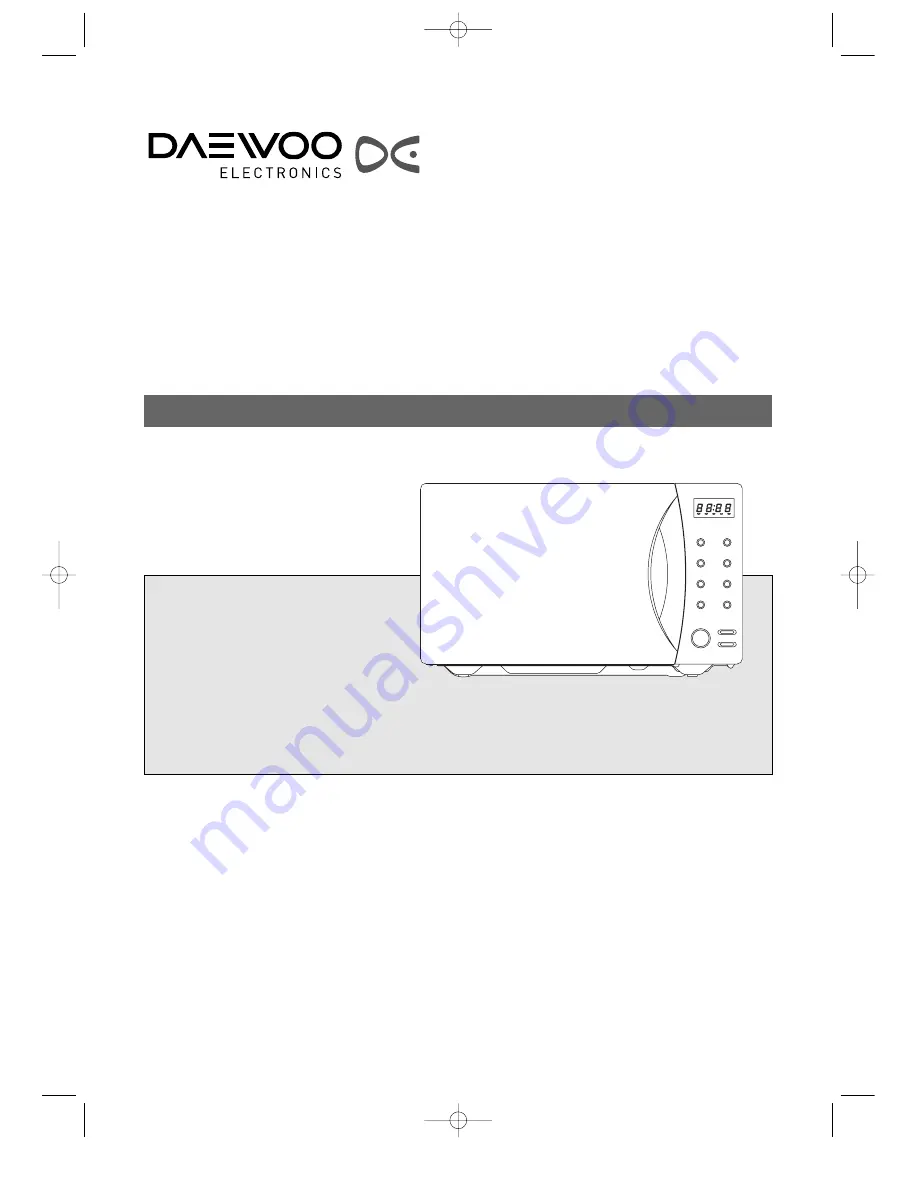 Daewoo KOG-8A0R5S Скачать руководство пользователя страница 2