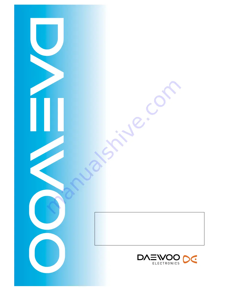 Daewoo KOM-9F2CKS Service Manual Download Page 1