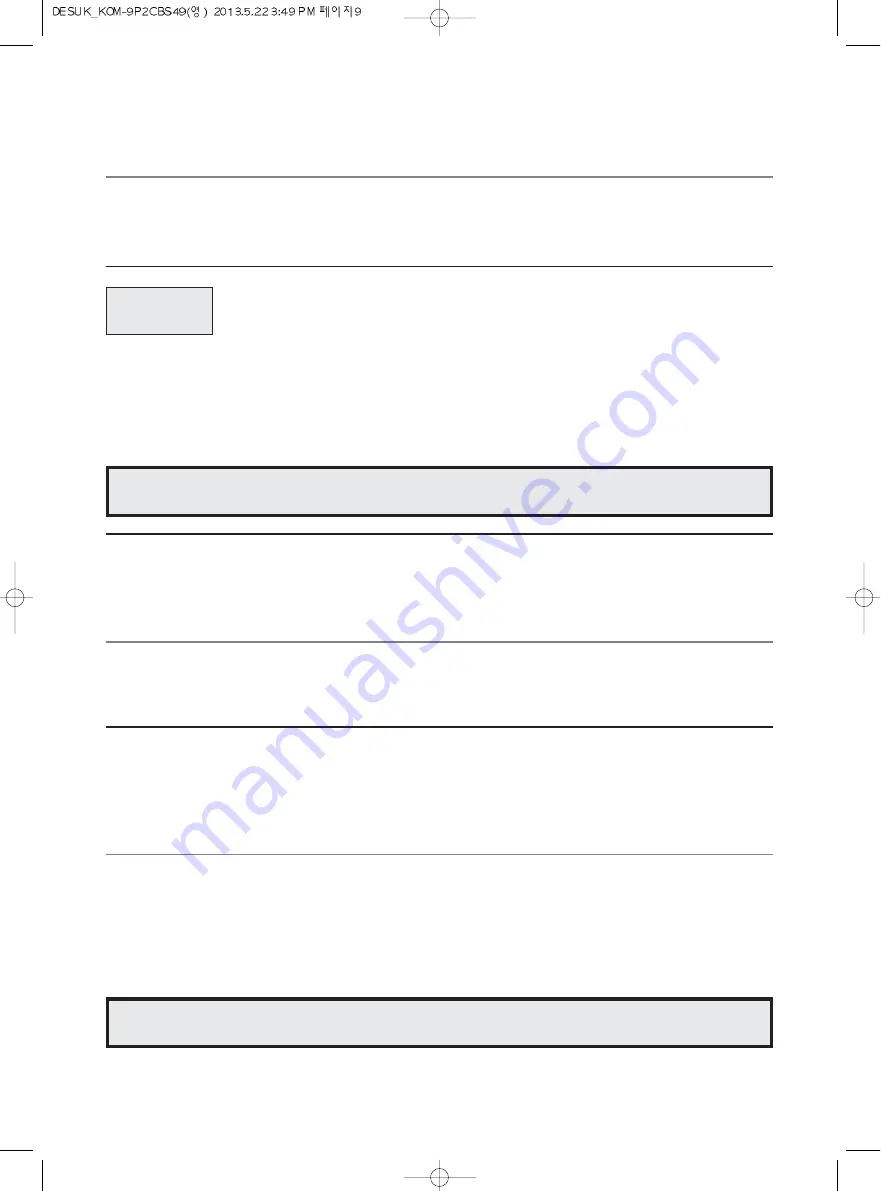 Daewoo KOM-9P2C Operating Instructions Manual Download Page 10