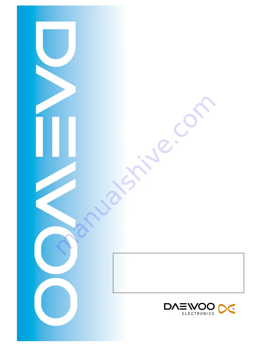 Daewoo KOR-1A0A0A Service Manual Download Page 1