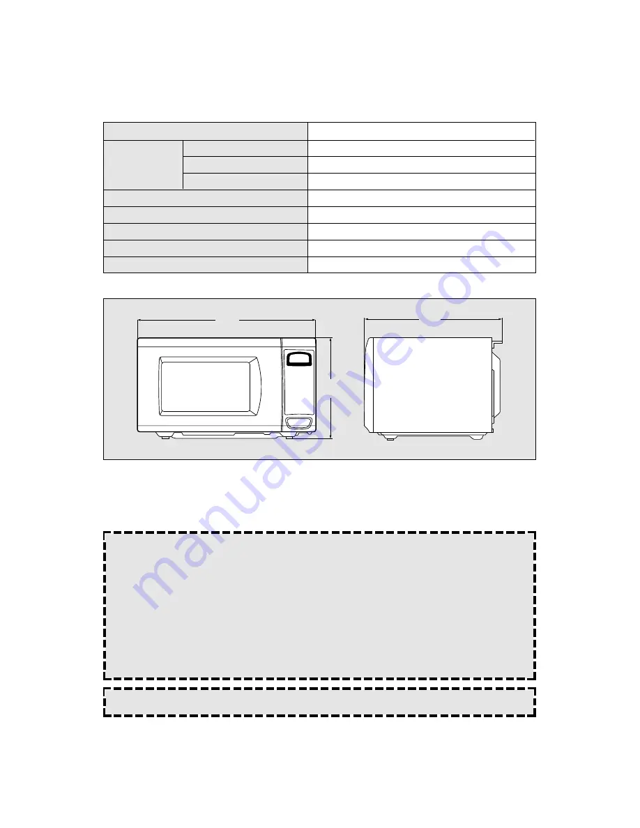 Daewoo KOR-1A0AM Operating Instructions Manual Download Page 4