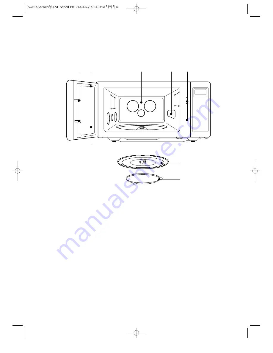 Daewoo KOR-1A4H Operating Instructions Manual Download Page 6