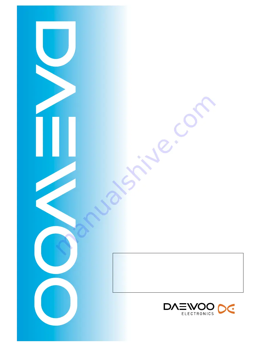 Daewoo KOR-1N4A9W Service Manual Download Page 1