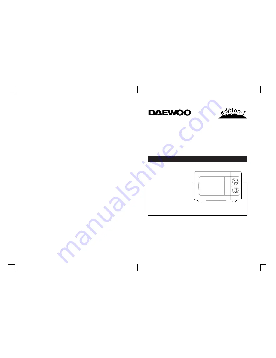 Daewoo KOR-6167 Скачать руководство пользователя страница 1