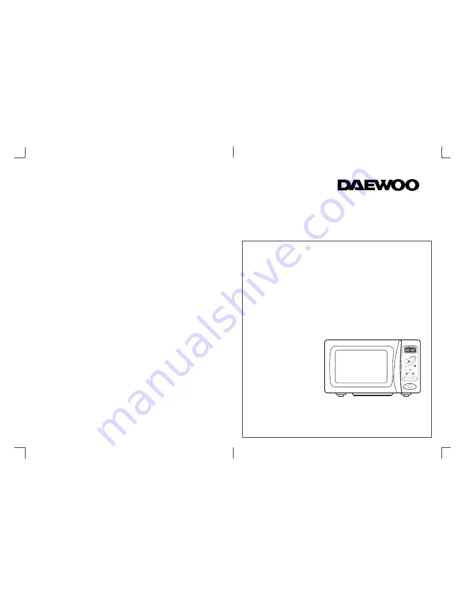 Daewoo KOR-61AP Operating Instructions Manual Download Page 1