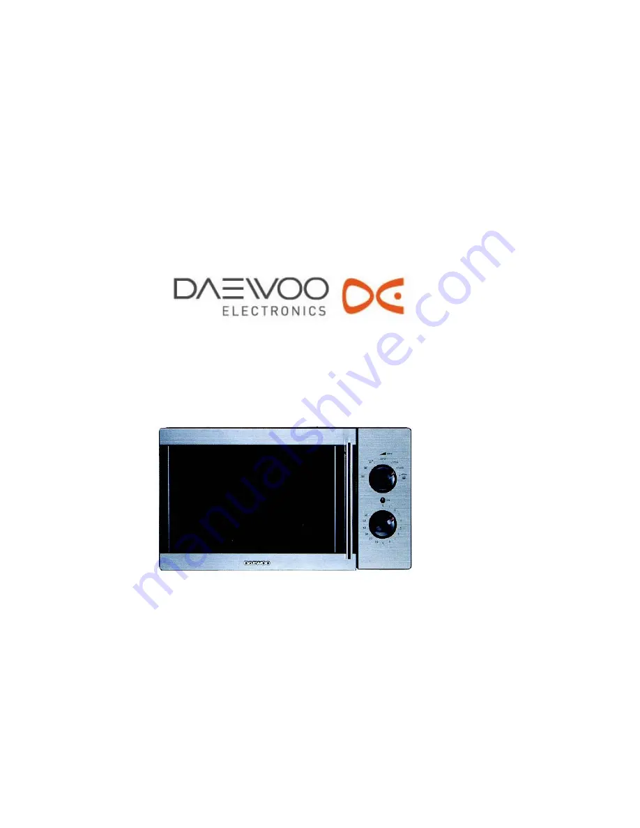 Daewoo KOR-6347 Instruction Manual Download Page 1