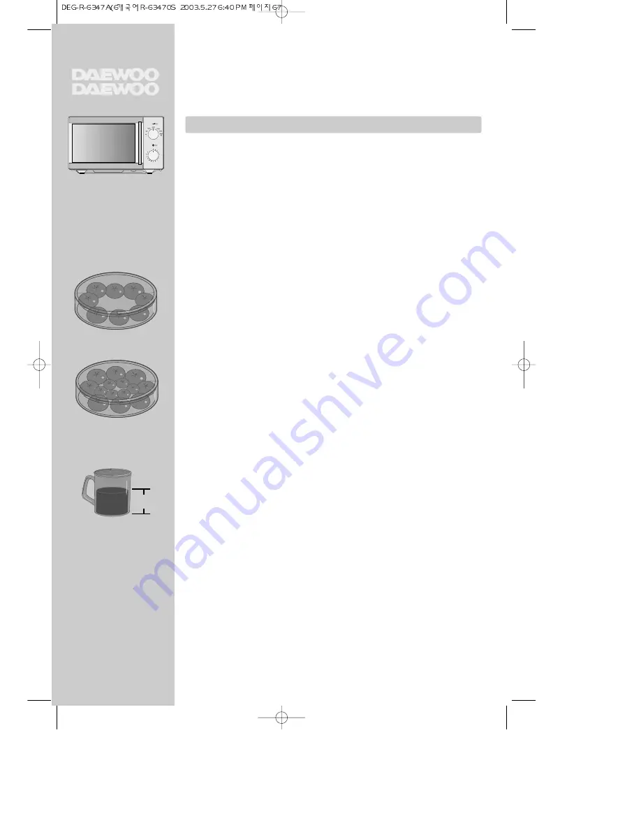 Daewoo KOR-6347A Instruction Manual Download Page 8