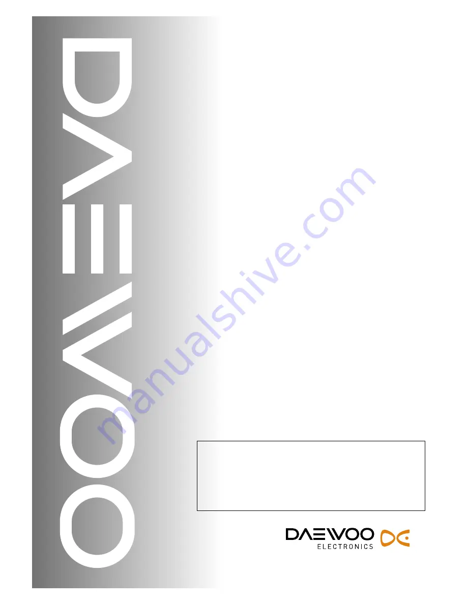 Daewoo KOR-637V0A Service Manual Download Page 1