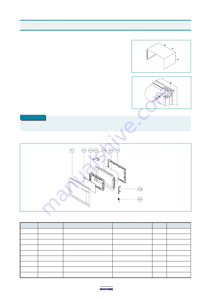 Daewoo KOR-63B5 Service Manual Download Page 9