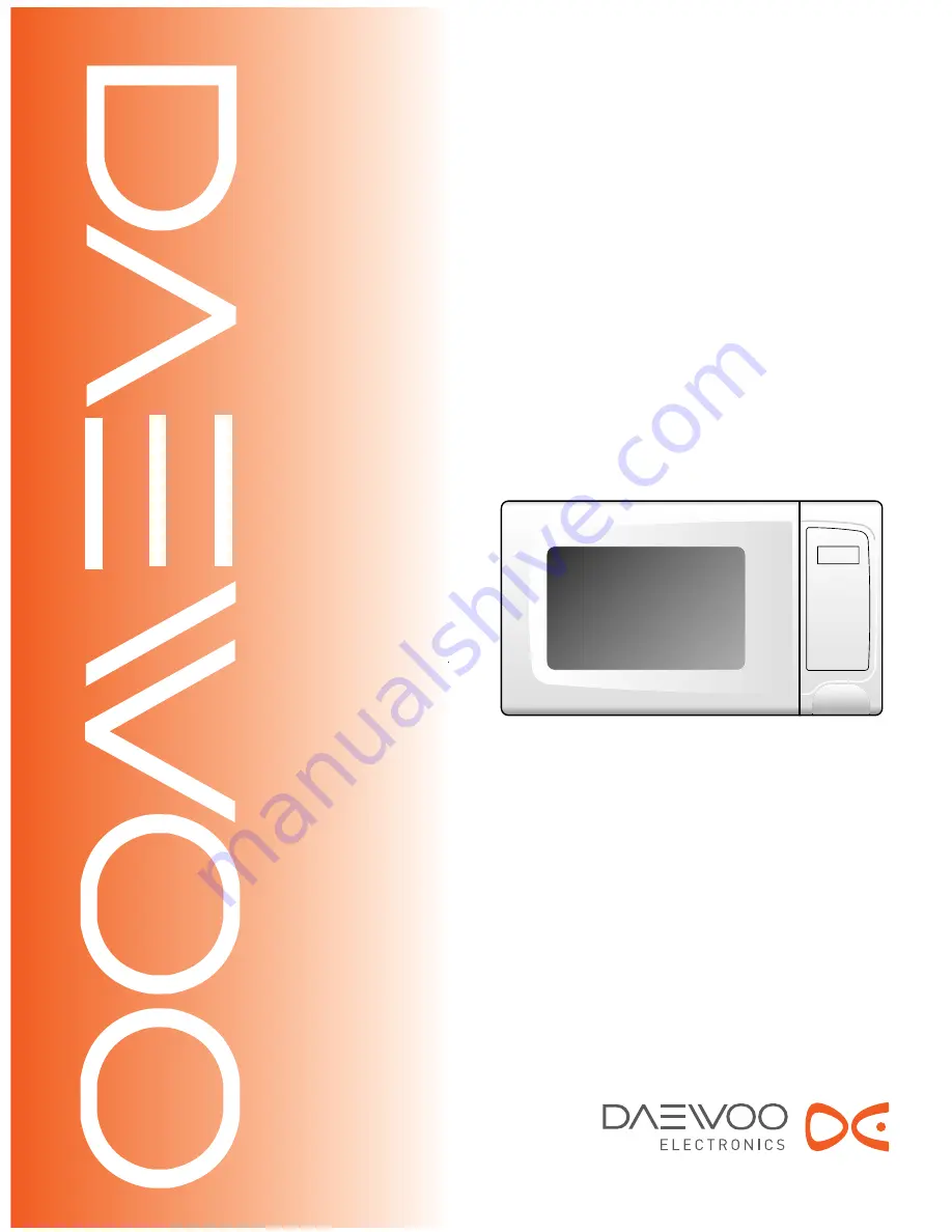 Daewoo KOR-63DB0S Service Manual Download Page 1