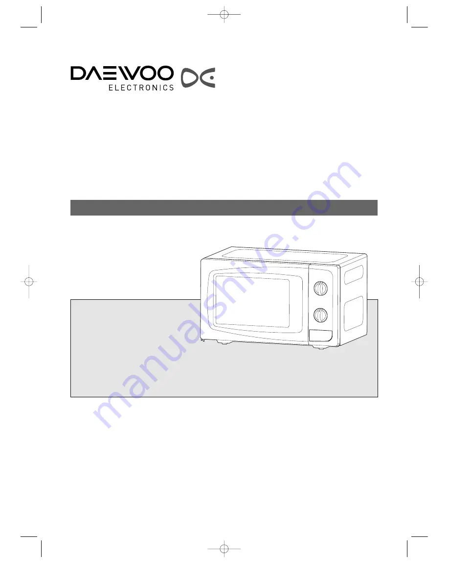 Daewoo KOR-6L253S Operating Instructions & Cook Book Download Page 2