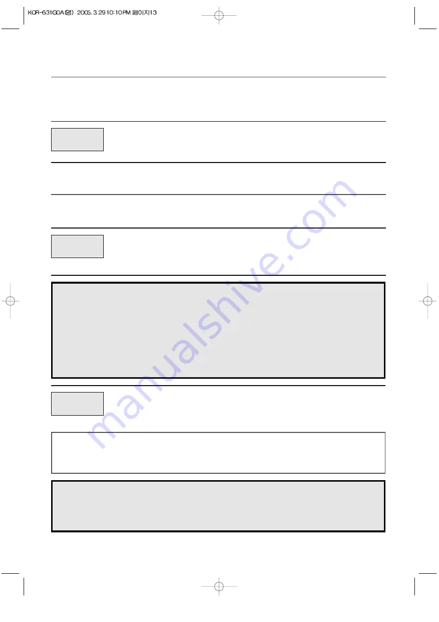 Daewoo KOR-6N1G5 Operating Instructions Manual Download Page 14