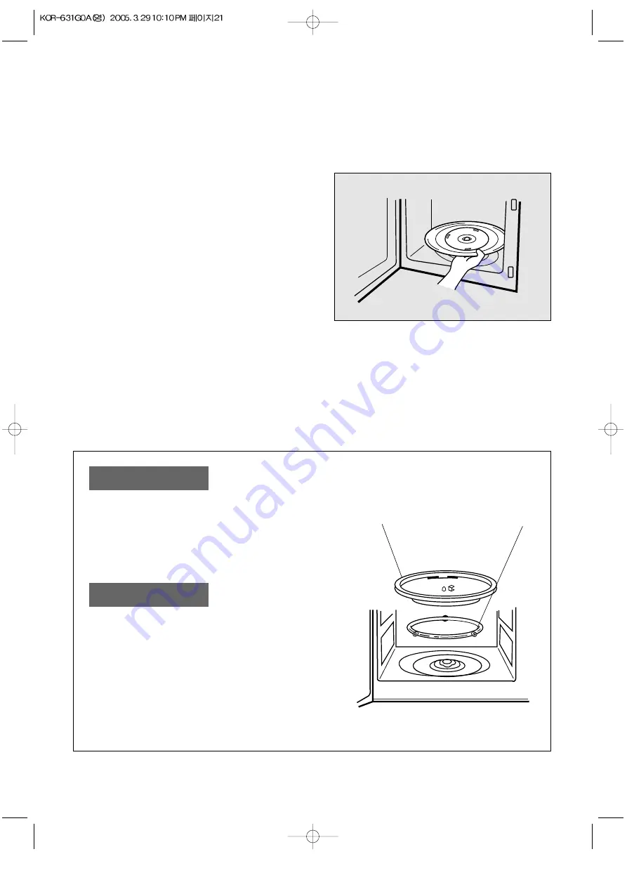 Daewoo KOR-6N1G5 Operating Instructions Manual Download Page 22