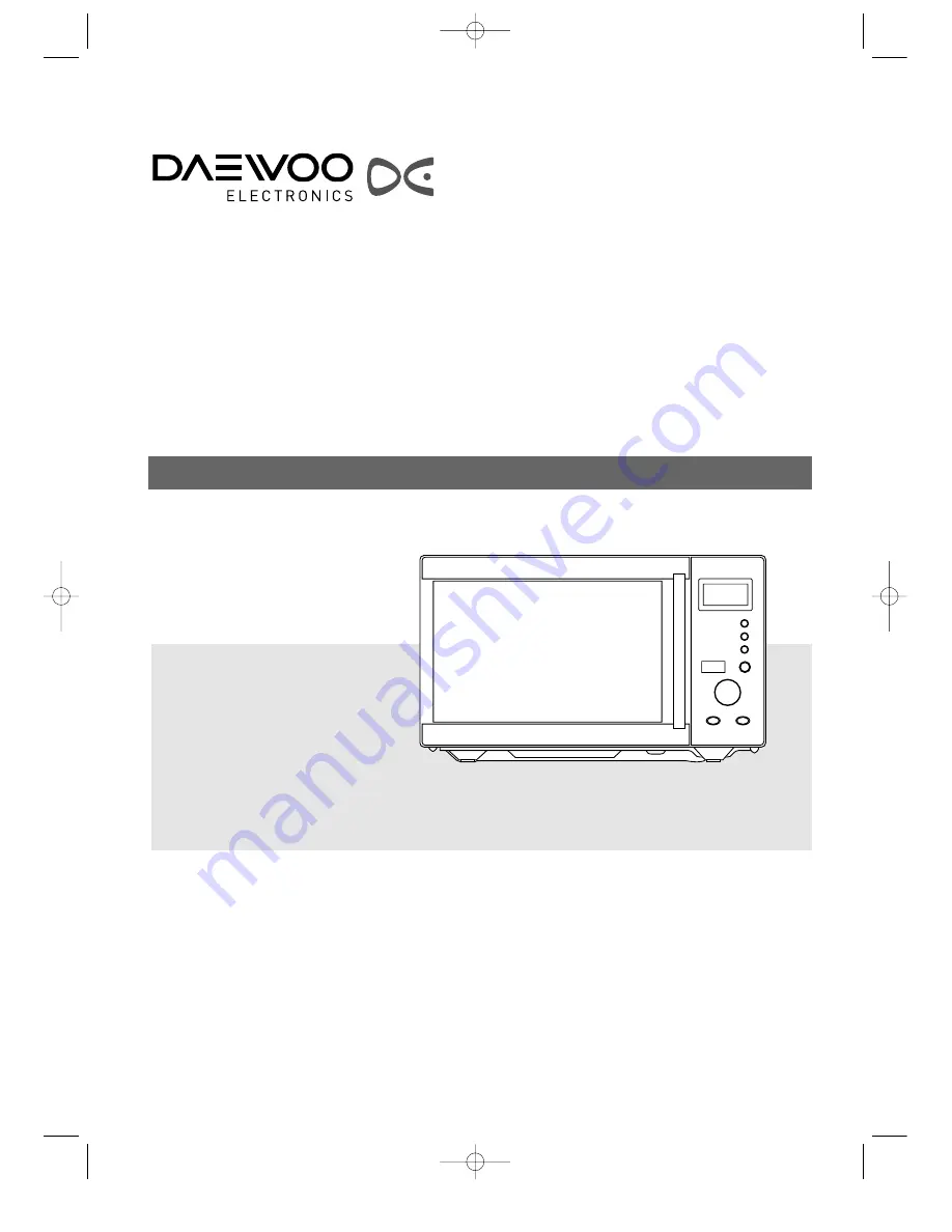 Daewoo KOR-6N4R Operating Instructions Manual Download Page 2