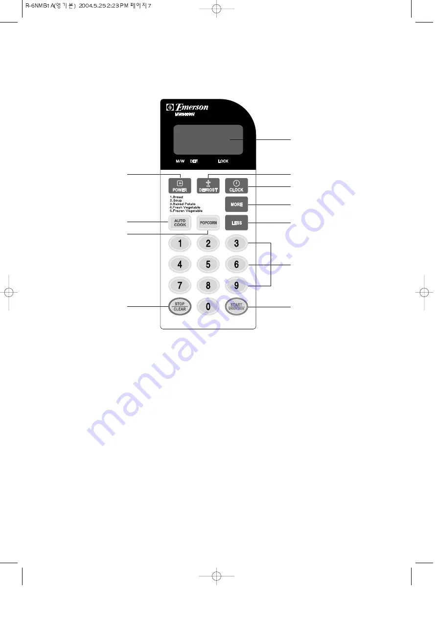 Daewoo KOR-6NMB1 Operating Instructions & Cook Book Download Page 8